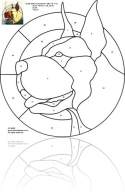 Great Dane free stained glass pattern