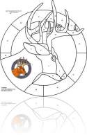 deer free stained glass pattern