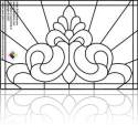 square baroque window free pattern