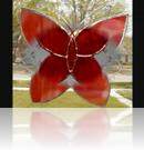 Orange Glass Butterfly