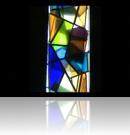 Claire Falkenstein stained glass windows for St Basil Church