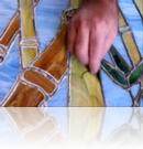 Time Lapse Bamboo Staineglass Panel