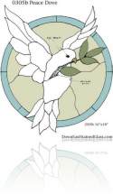 Peace Dove Stained Glass Pattern