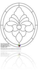 oval crest free glass pattern