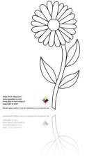 Calendula free stained glass pattern