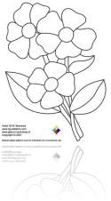 flowers free stained glass pattern