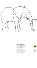 elephant free pattern